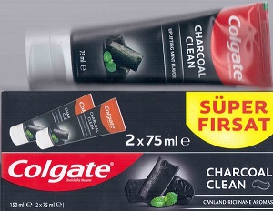 خمیردندان زغالی و نعناع کلگیت دوقلو Colgate Charcoal Clean دو عدد خمیر دندان 75 میل در یک بسته وزن 150میل | فروشگاه ارس ترک