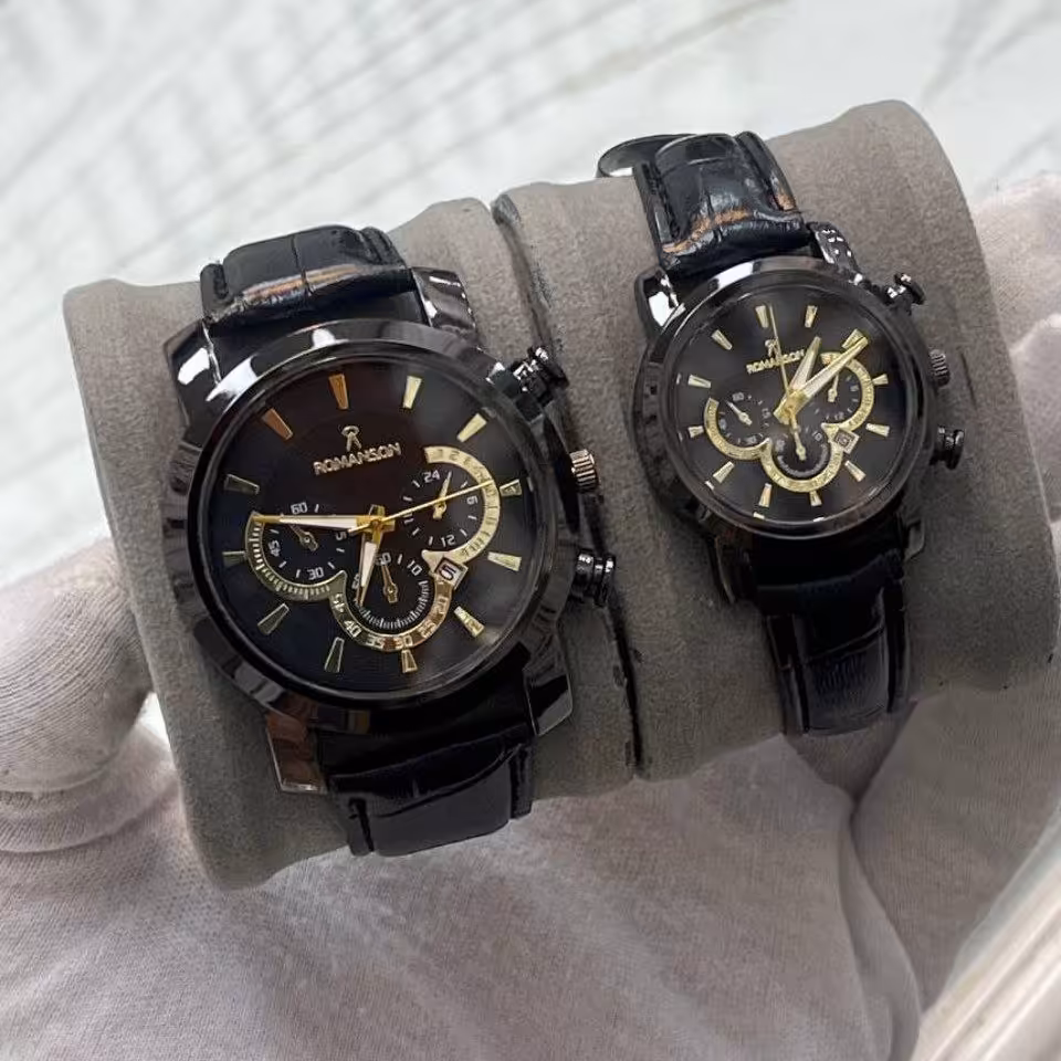 ساعت ست  رومانسون Romanson قیمت هر دو   با جعبه و ارسال رایگان ضمانت سلامت کالا 