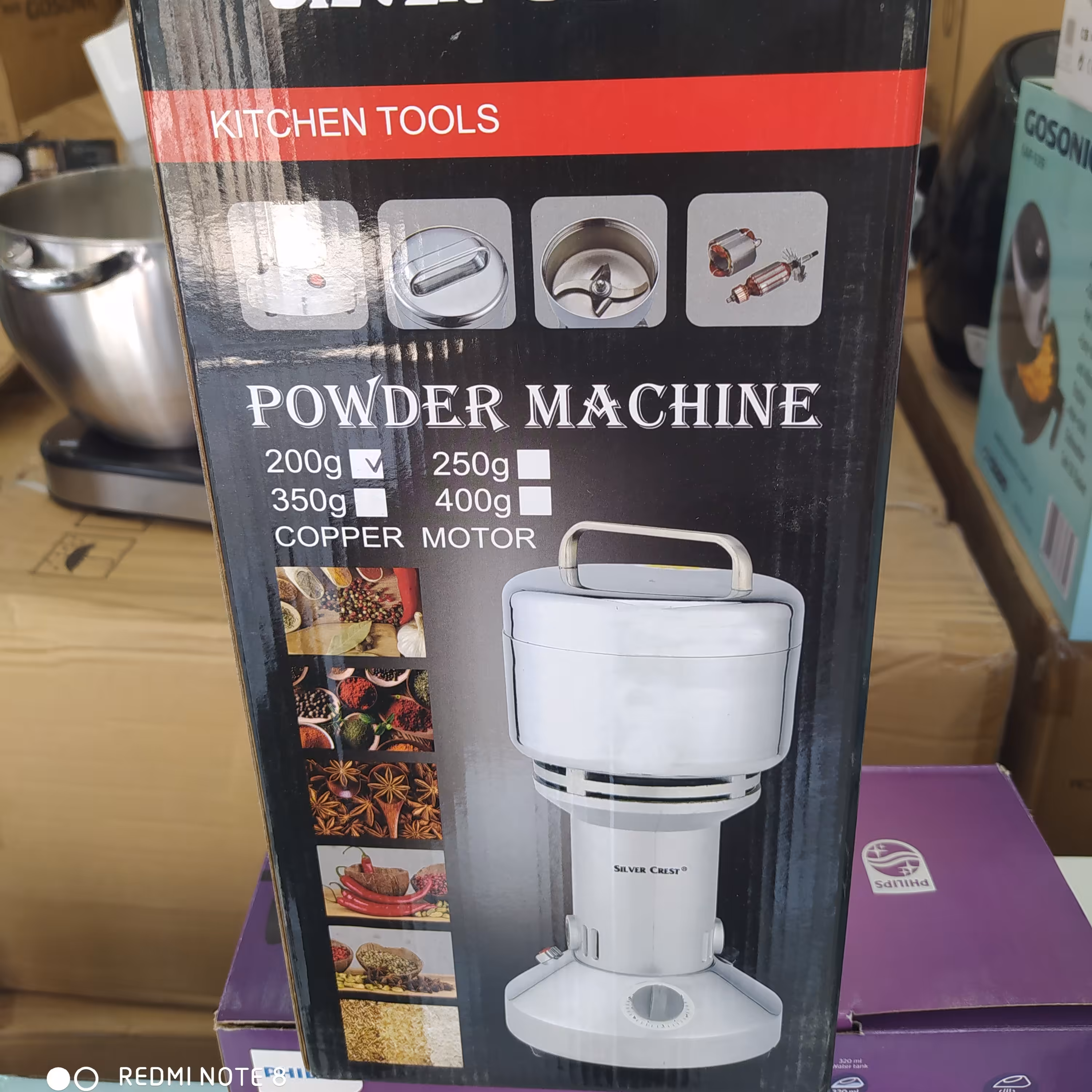 اسیاب صنعتی 350گرمی سیلور کرست مدل sc-350

