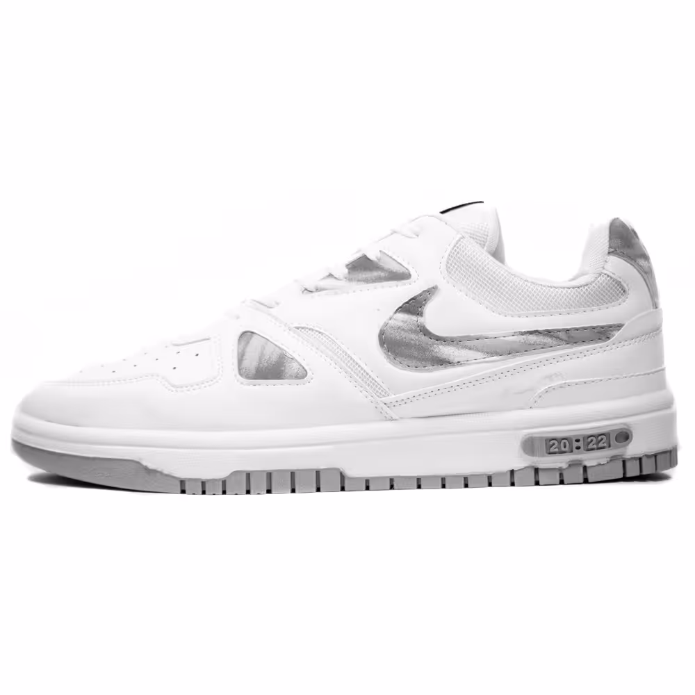 کفش ونس مردانه مدل ایرفورس نایک سلین رنگ سفید طوسی