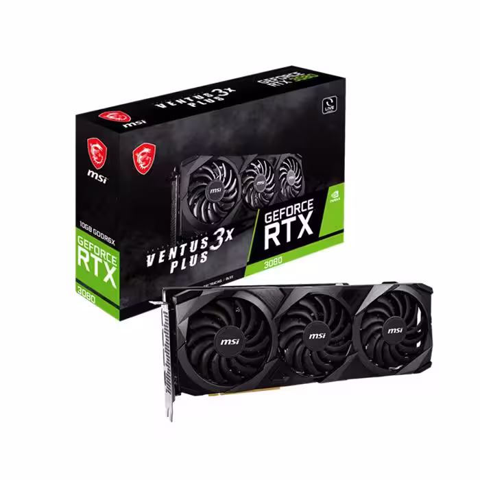 کارت گرافیک ام اس آی GeForce RTX 3080 VENTUS 3X PLUS 10G LHR