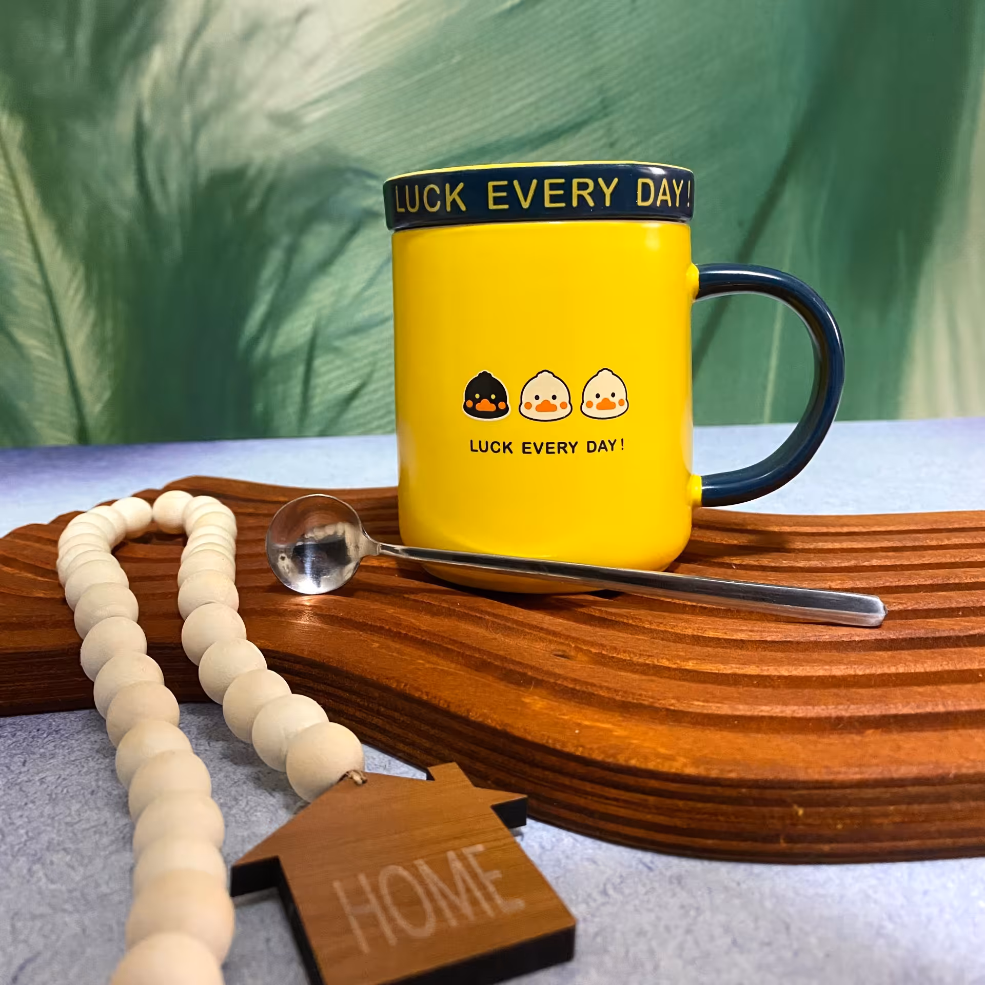 ماگ سرامیکی طرح جوجه رنگ زرد