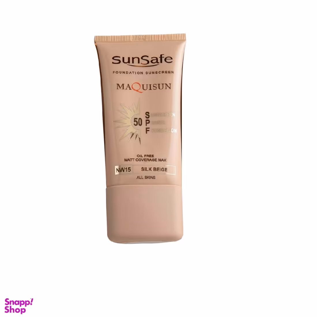 کرم ضد آفتاب رنگی اس پی اف-50 سان سیف (Sun safe) ماکی سان همراه با پرایمر بژ عاجی وزن 40 گرم