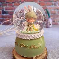 گوی پمپی موزیکال دختر خرگوش به دست سایز بزرگ