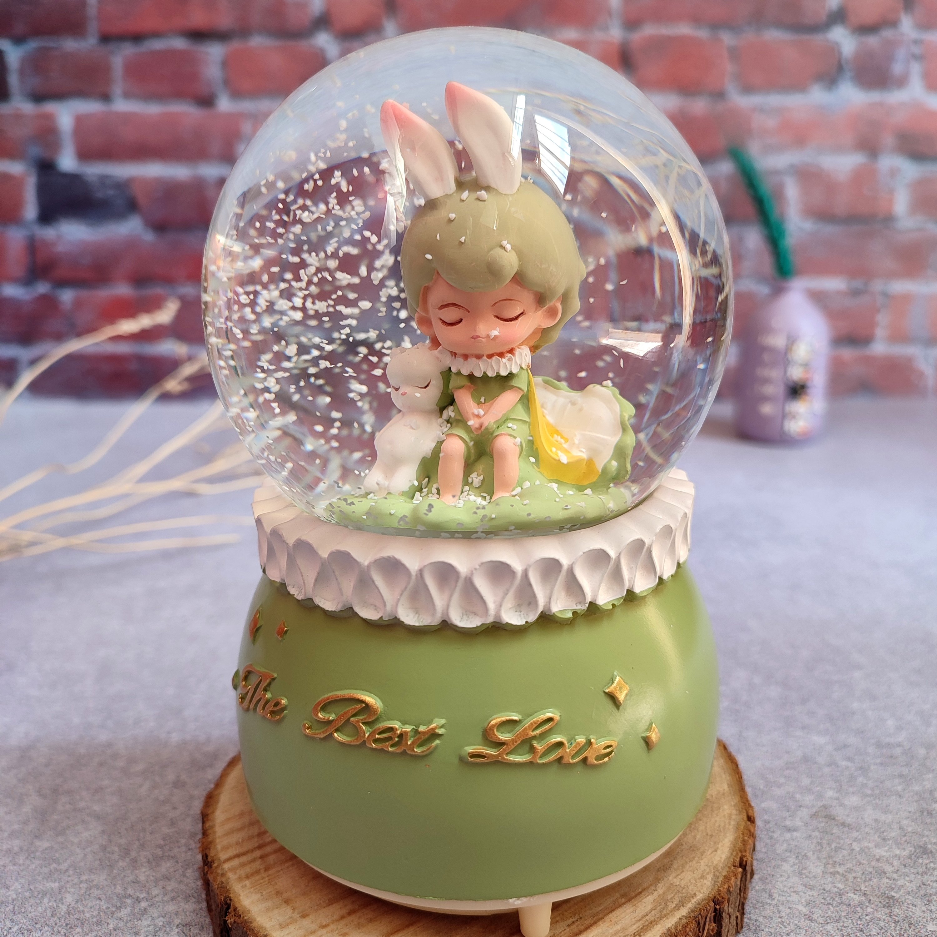 گوی پمپی موزیکال دختر خرگوش به دست سایز بزرگ