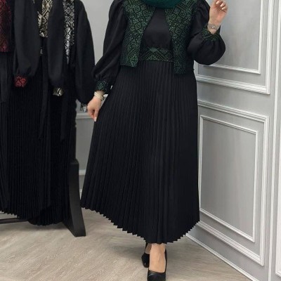 سارافون زنانه کرپ کت تافته سارافون کرپ مدل سه تیکه مهلا
