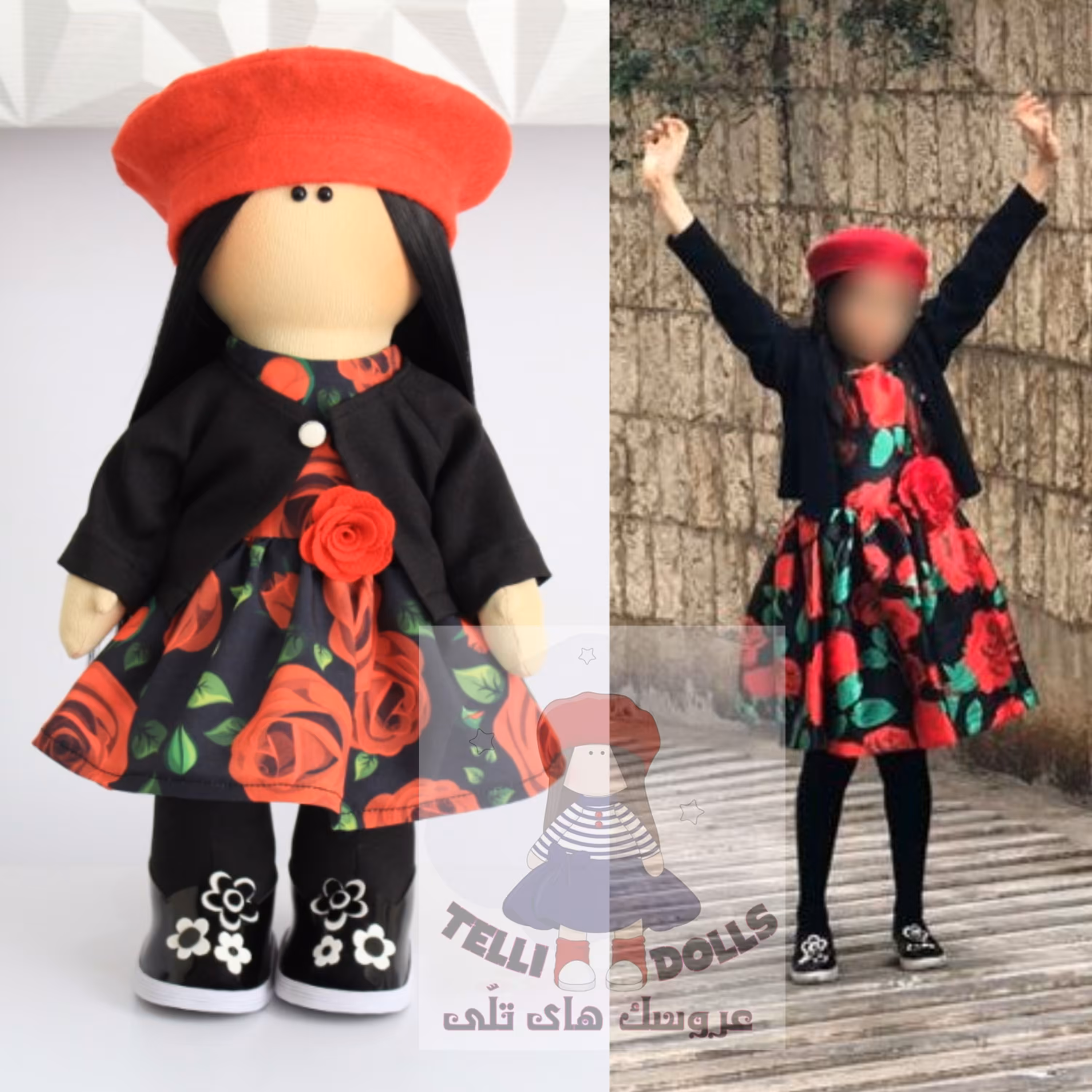 عروسک روسی سفارش از روی عکس 36 سانتی