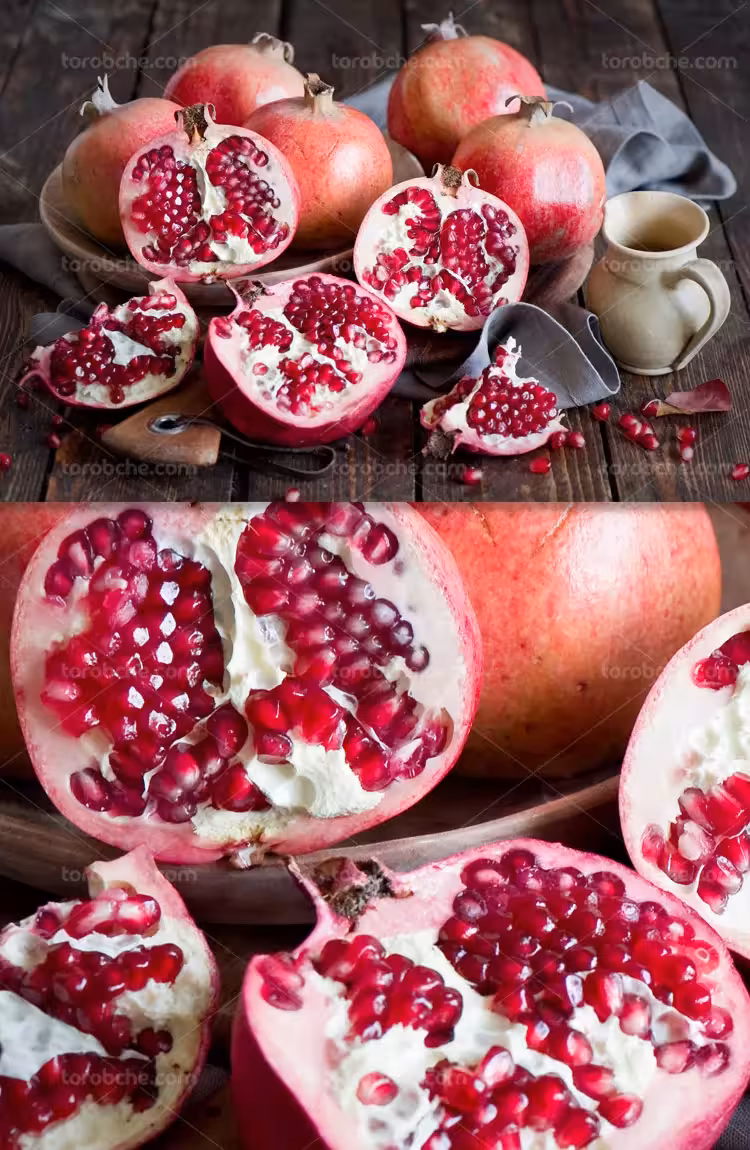 عکس با کیفیت انار شیرین | گرافیک با طعم تربچه