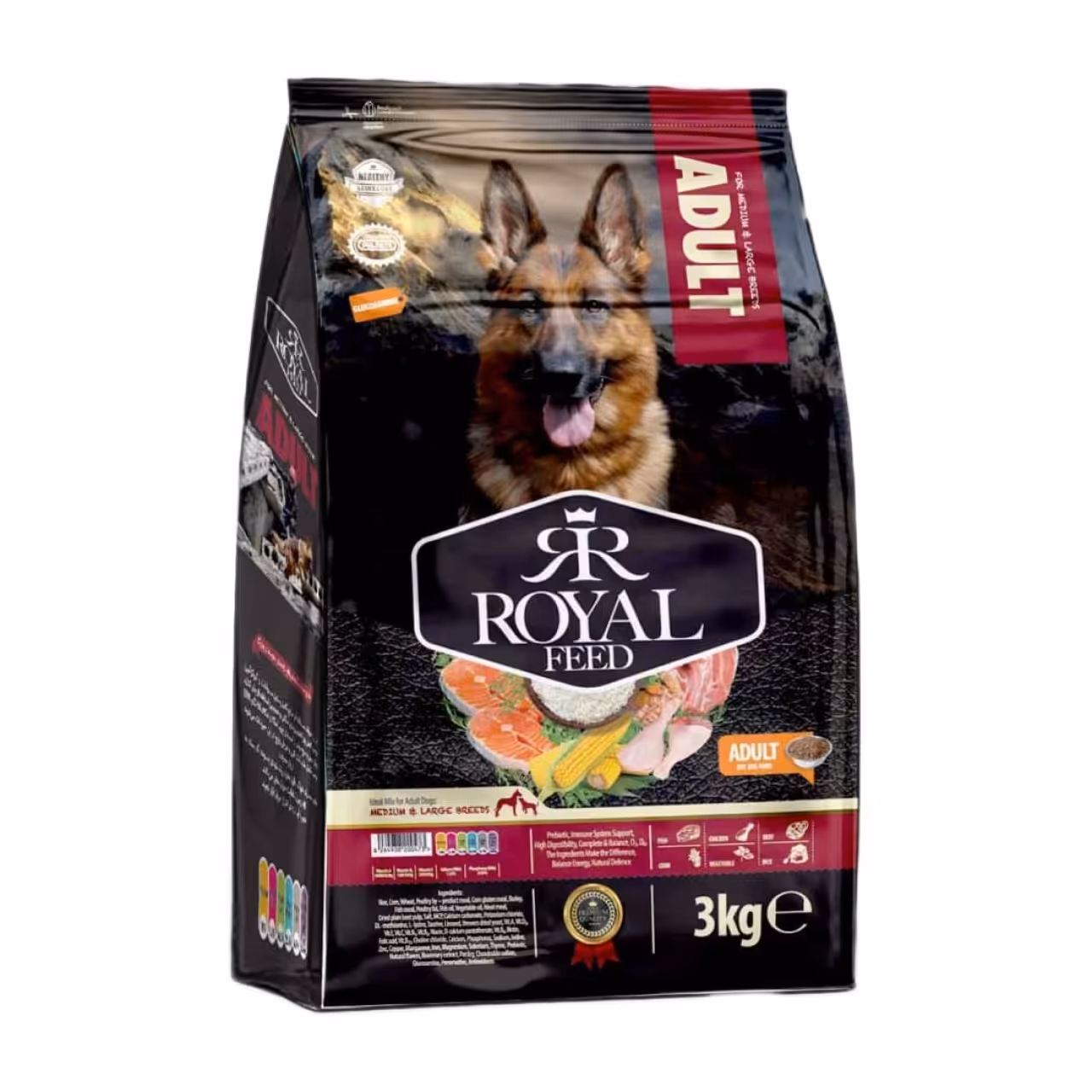 غذای خشک سگ بالغ رویال فید مدل Adult وزن 3 کیلوگرم