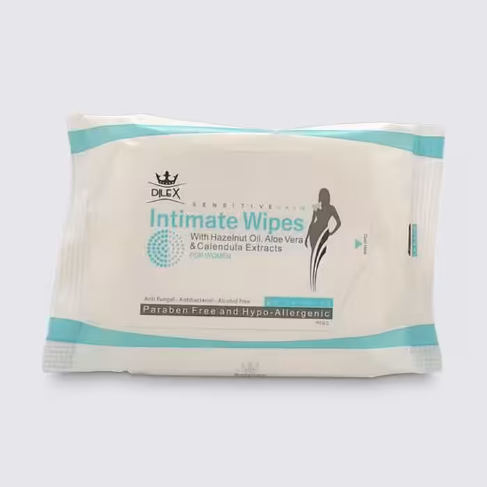 دستمال مرطوب بهداشتی مخصوص بانوان 20 عددی