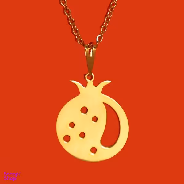 گردنبند طلا 18 عیار زنانه سانا گالری مدل انار کد D9411