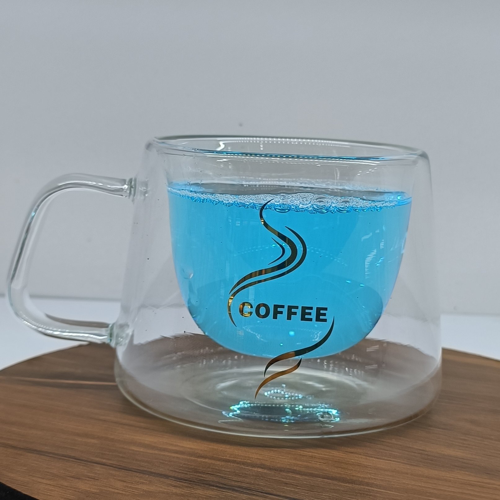 پک 2 عددی لیوان چای خوری و قهوه خوری پیرکس دسته دار 100 میل طرح کافی
