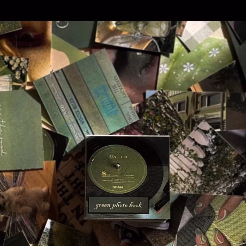 استیکر فانتزی در 48 طرح سری رنگ سبز مناسب تزیین اتاق دفتر 