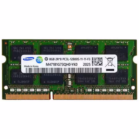 رم لپ تاپ DDR3 دو کاناله 1600 مگاهرتز CL11 سامسونگ مدل PC3L ظرفیت 8 گیگابایت