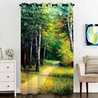 پرده پنجره مخمل پانچ منظره سایز 138 در 290 مدل C3-341 شرکت رنس