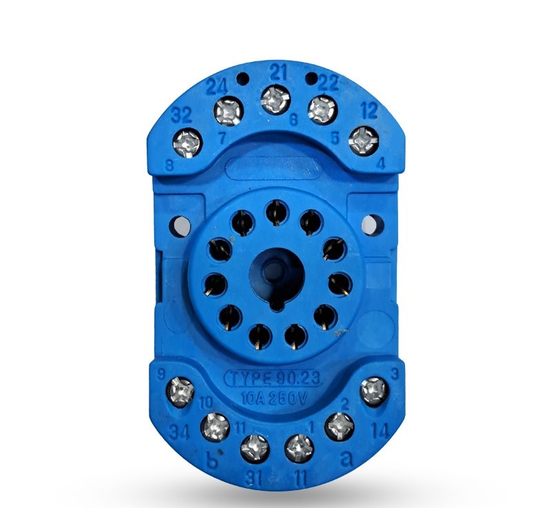 سوکت رله شیشه ای 11 پایه پارس فانال مدل PF-11PIN - فروشگاه شیرازیان