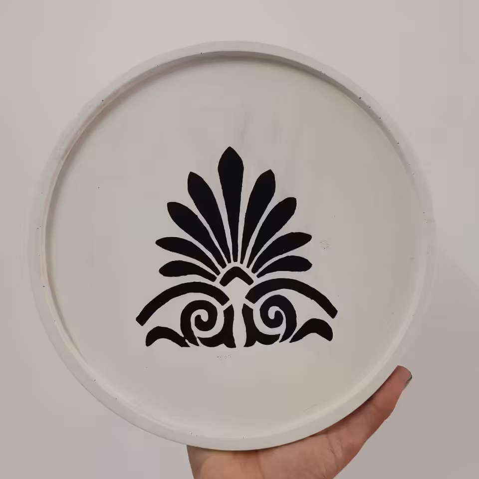 سینی بتنی طرح دار  2