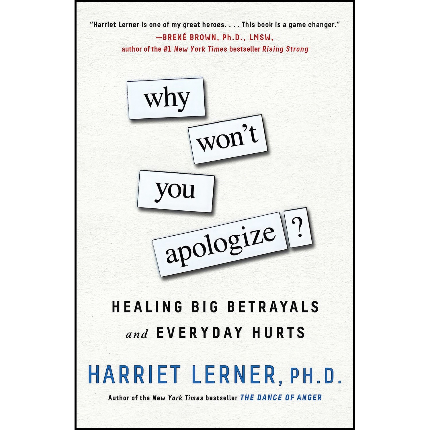 کتاب زبان اصلی Why Wont You Apologize اثر Harriet Lerner
