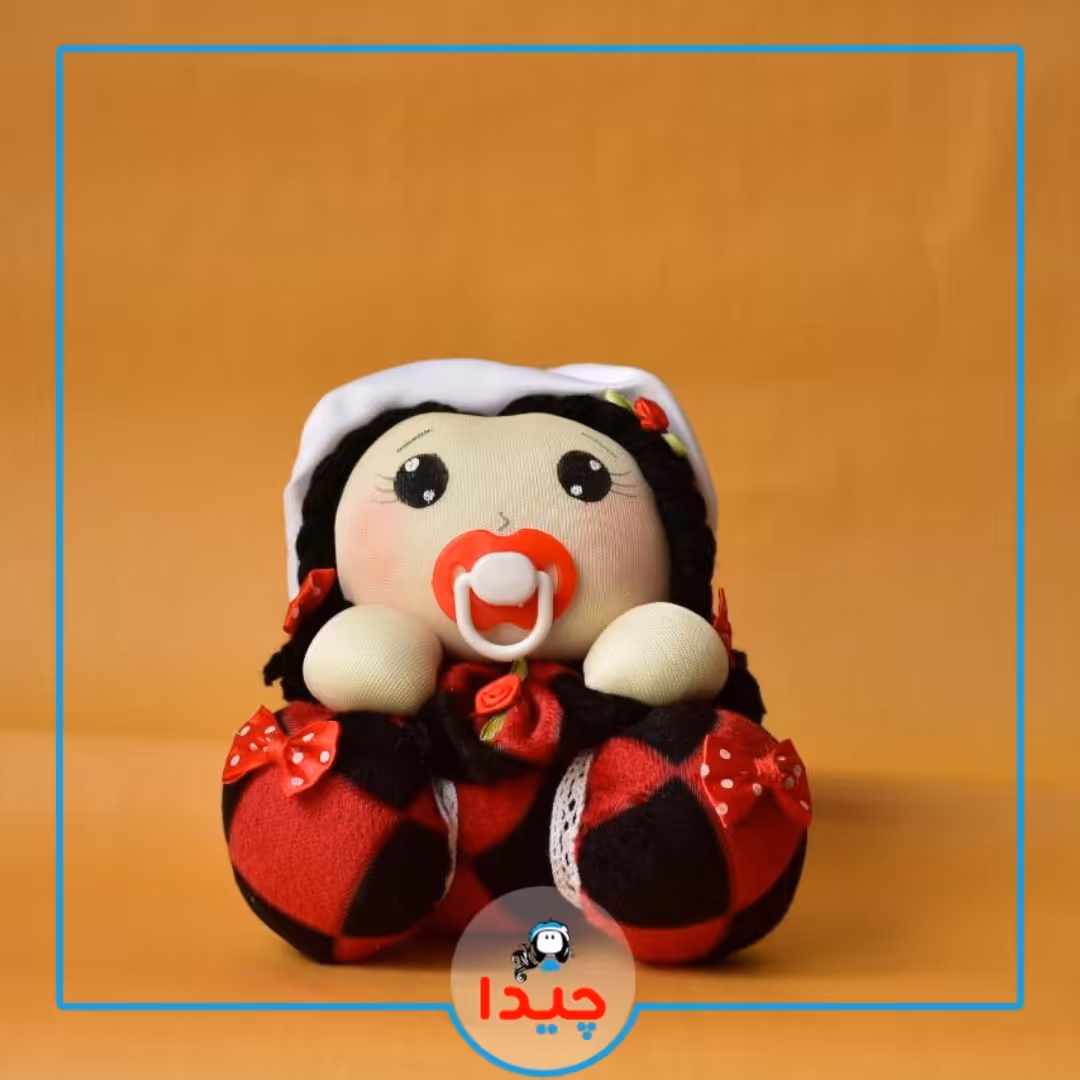 عروسک بقچه ای گیسو سایز کوچک دست دوز قابل شستشو 