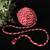 طناب پلی استر دو رنگ سفید و قرمز طول 30 متر