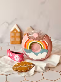 قمقمه گرد طرح رنگین کمان کودک