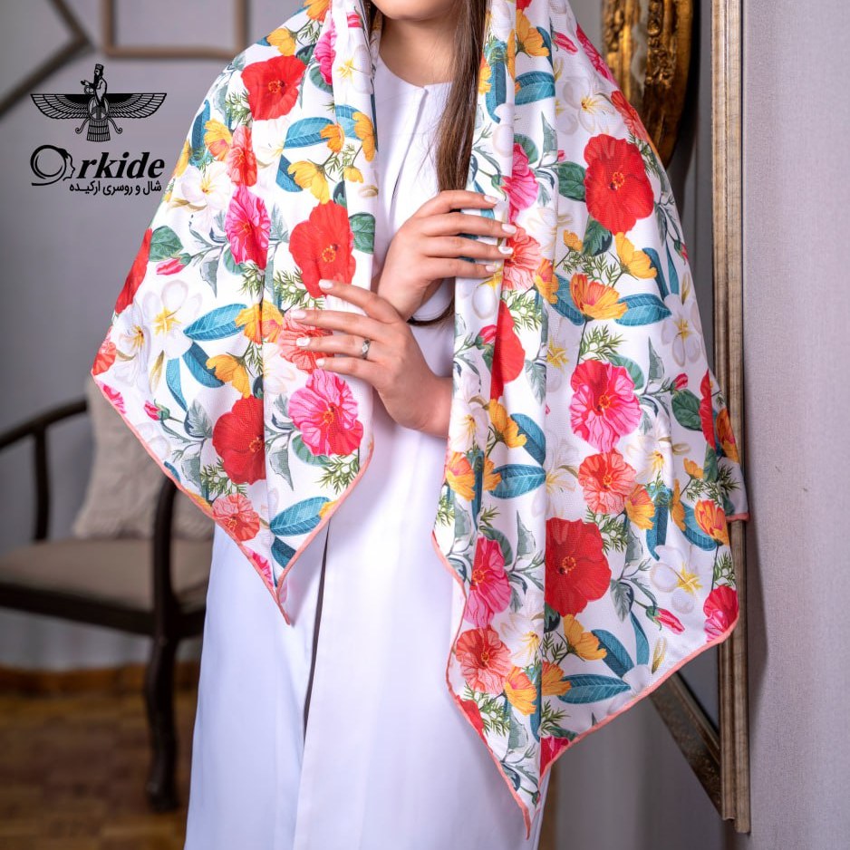 روسری نخ ابریشم گارزا 015