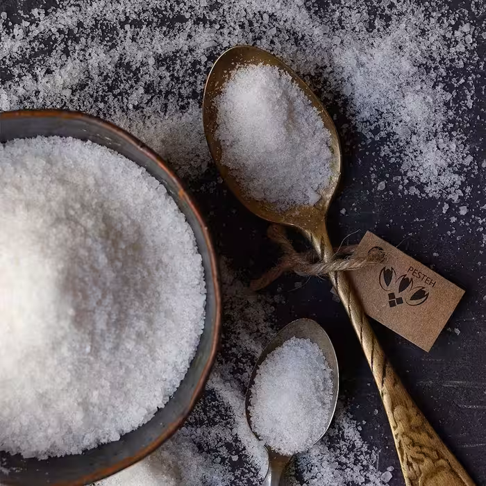 سنگ نمک پودر شده معادن سمنان کاملا اصل و خالص و صد در صد تضمینی(2000 گرم)