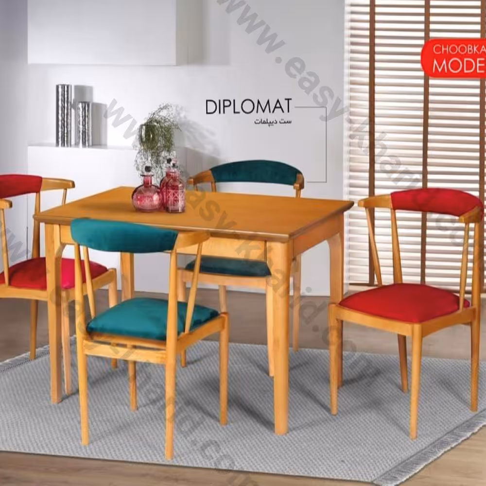 میز ناهارخوری 4 نفره مدل دیپلمات