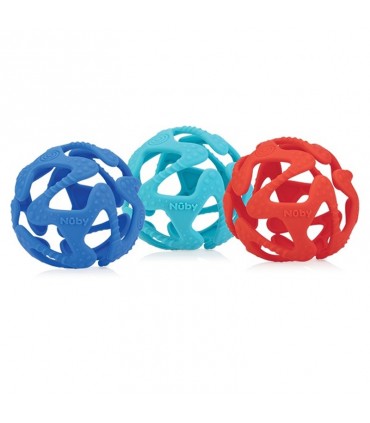 دندانگیر تمام سیلیکون توپی نوبی Nuby Teether