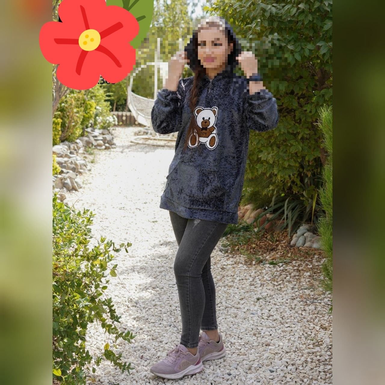 هودی زنانه تمام تدی گلدوزی خرس جنس تدی گرم بالا پرپشت4رنگ فری سایز تا44 ارسال رایگان به تمام نقاط کشورپوشاک زنانه نرگس2