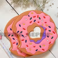 دفترچه دونات قلبی