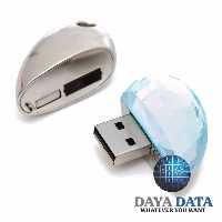 فلش مموری فانتزی دایا دیتا  قلب  جواهر مدل JE1001-55 ظرفیت 128GB -USB3 رنگ آبی