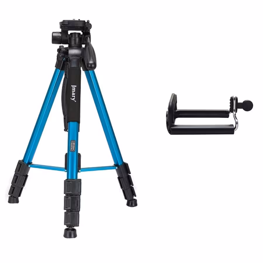 سه پایه دوربین عکاسی جیماری آبی Jmary Tripod KP-2264 به همراه هولدر