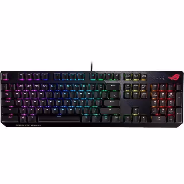 کیبورد گیمینگ ایسوس مدل ROG Strix Scope ا ROG Strix Scope RGB Mechanical Gaming Keyboard