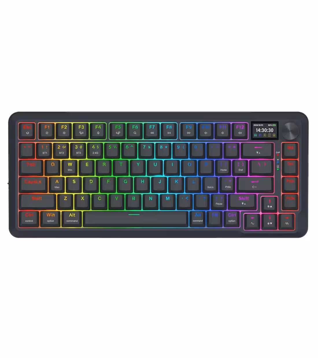 کیبورد بی سیم/باسیم گیمینگ ردراگون K708 PRO Black RGB