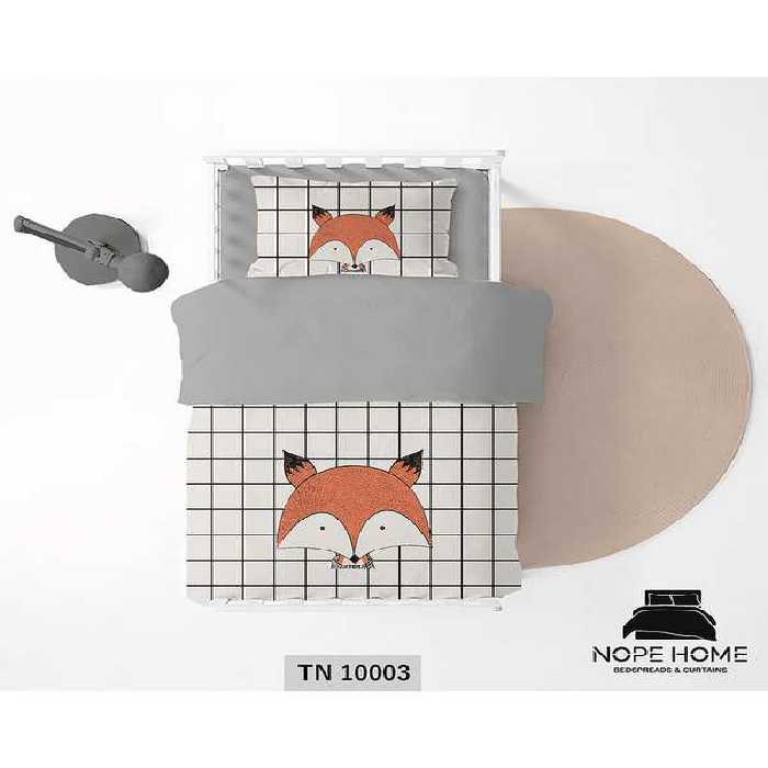 سرویس لحاف روتختی یک نفره 5 تکه کودک نوپه هوم Nopehome طرح روباه کد TN10003