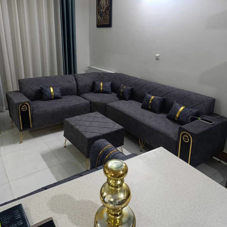 مبل راحتی ال 6نفره باجلومبلی