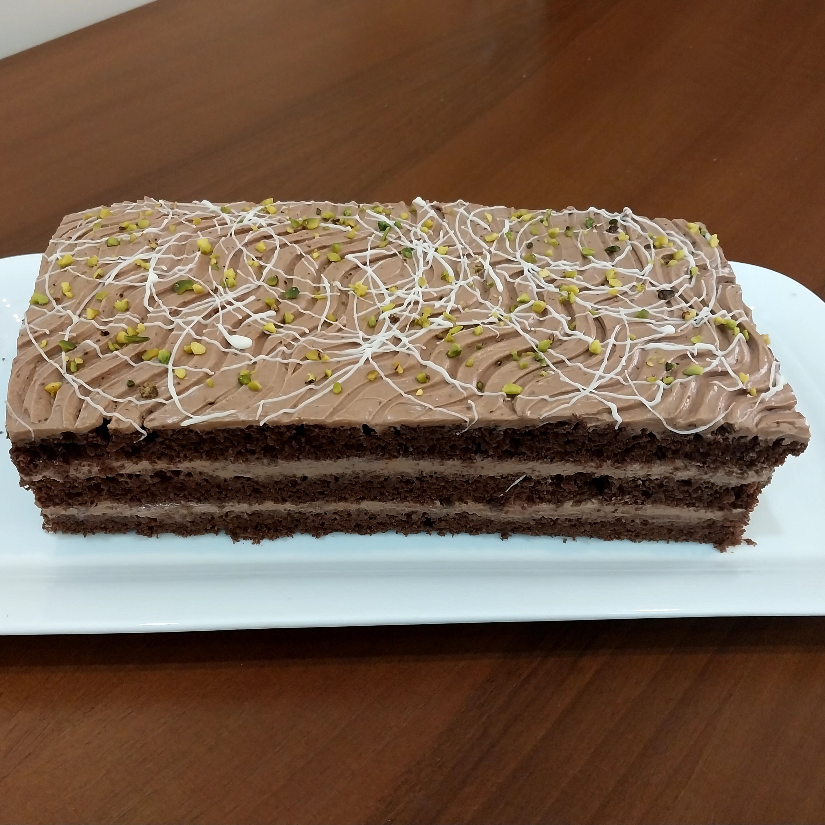 کیک کافی شاپی دارک چاکلت خانگی