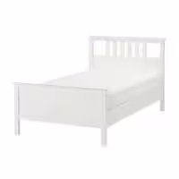 تخت خواب تک نفره تهران فرم  مدل HEMNES                     سایز 120cm   سفید