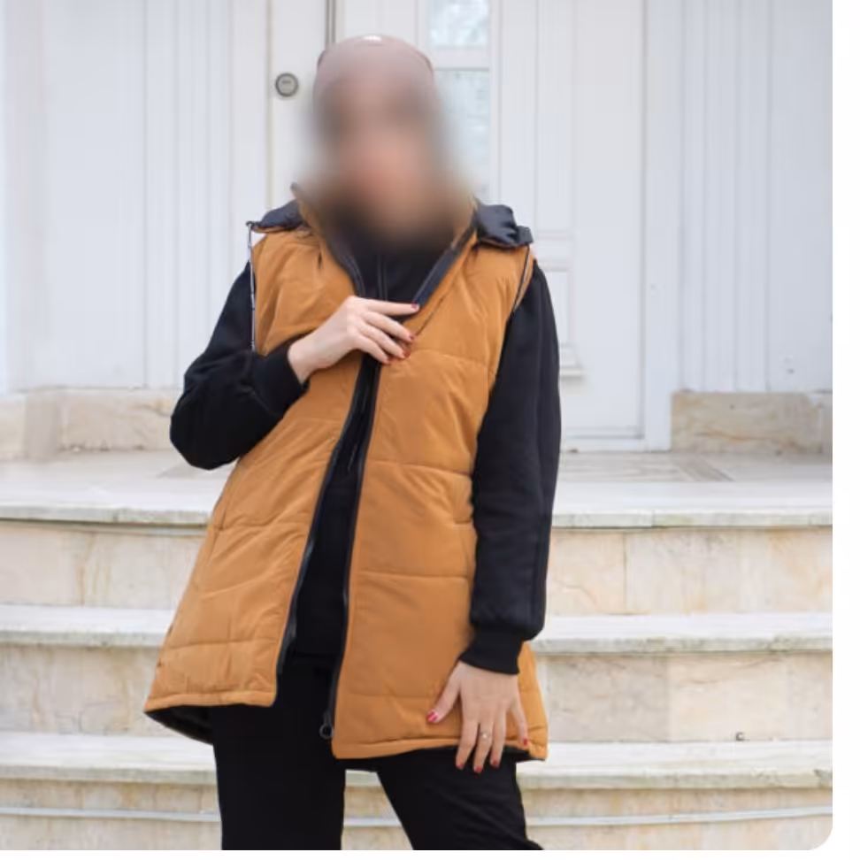 پافر دخترانه کلاهدار ،جدول سایز بندی اسلاید آخر موجوده و فری سایز میباشد