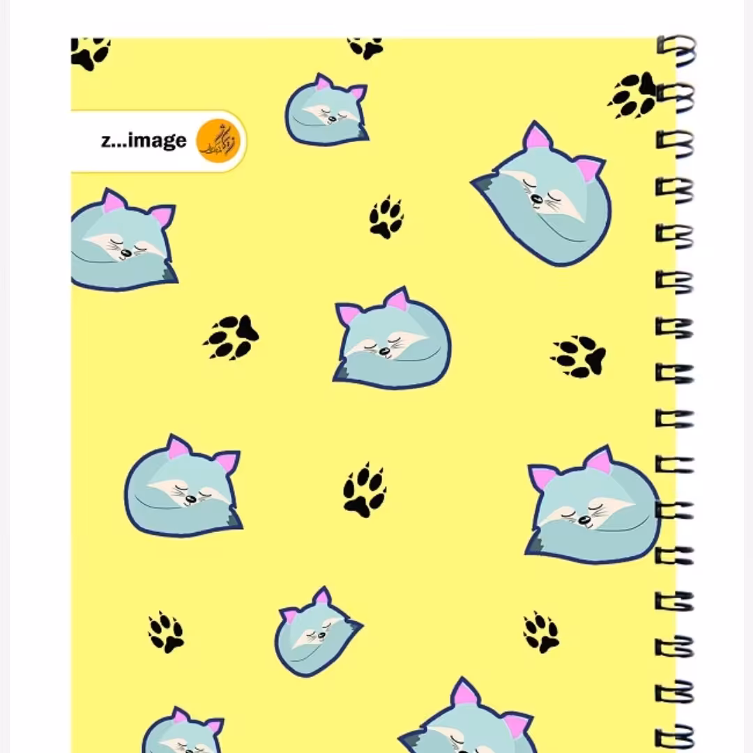 دفتر مقوایی سیمی 50 برگ زیماژ کد 11221