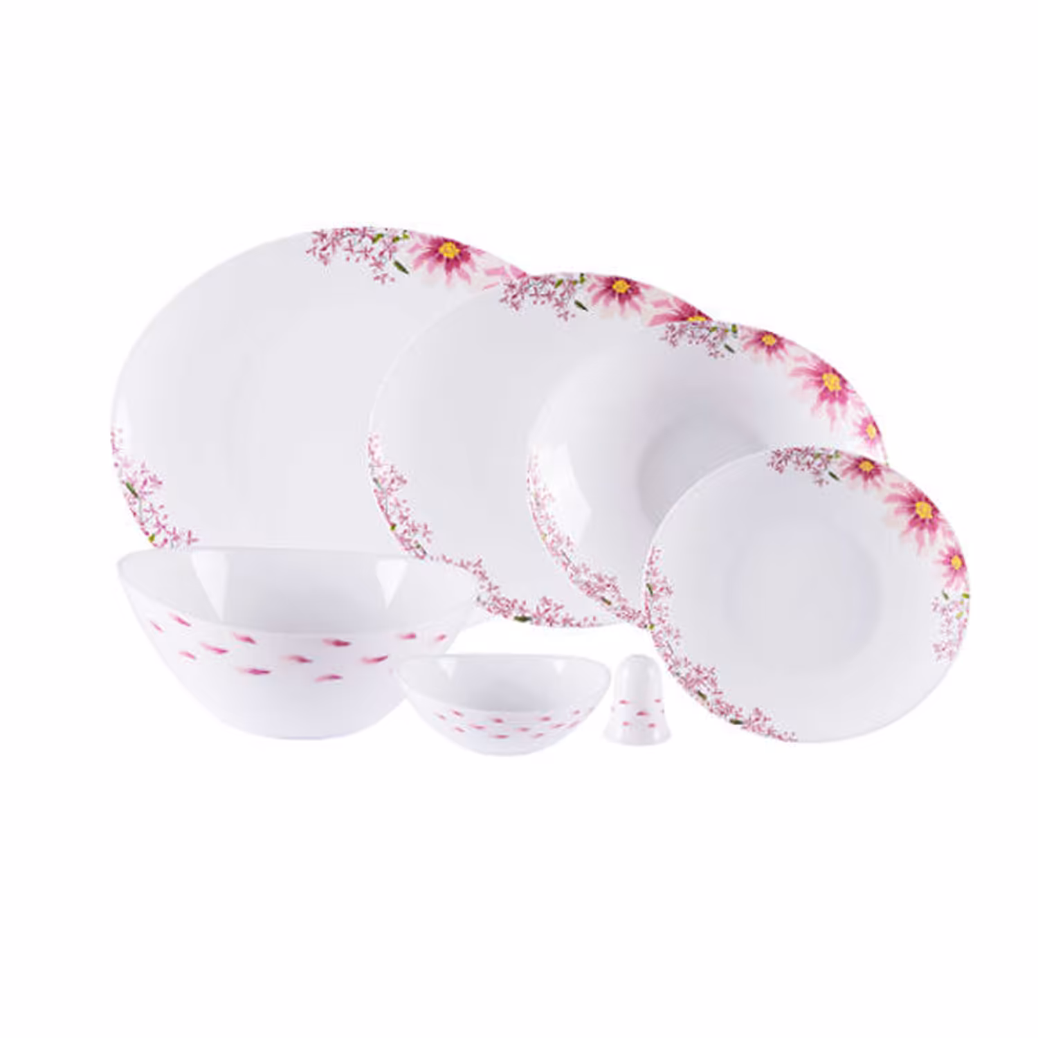 سرویس غذاخوری 28 پارچه پارس اپال طرح دِیزی کد 257