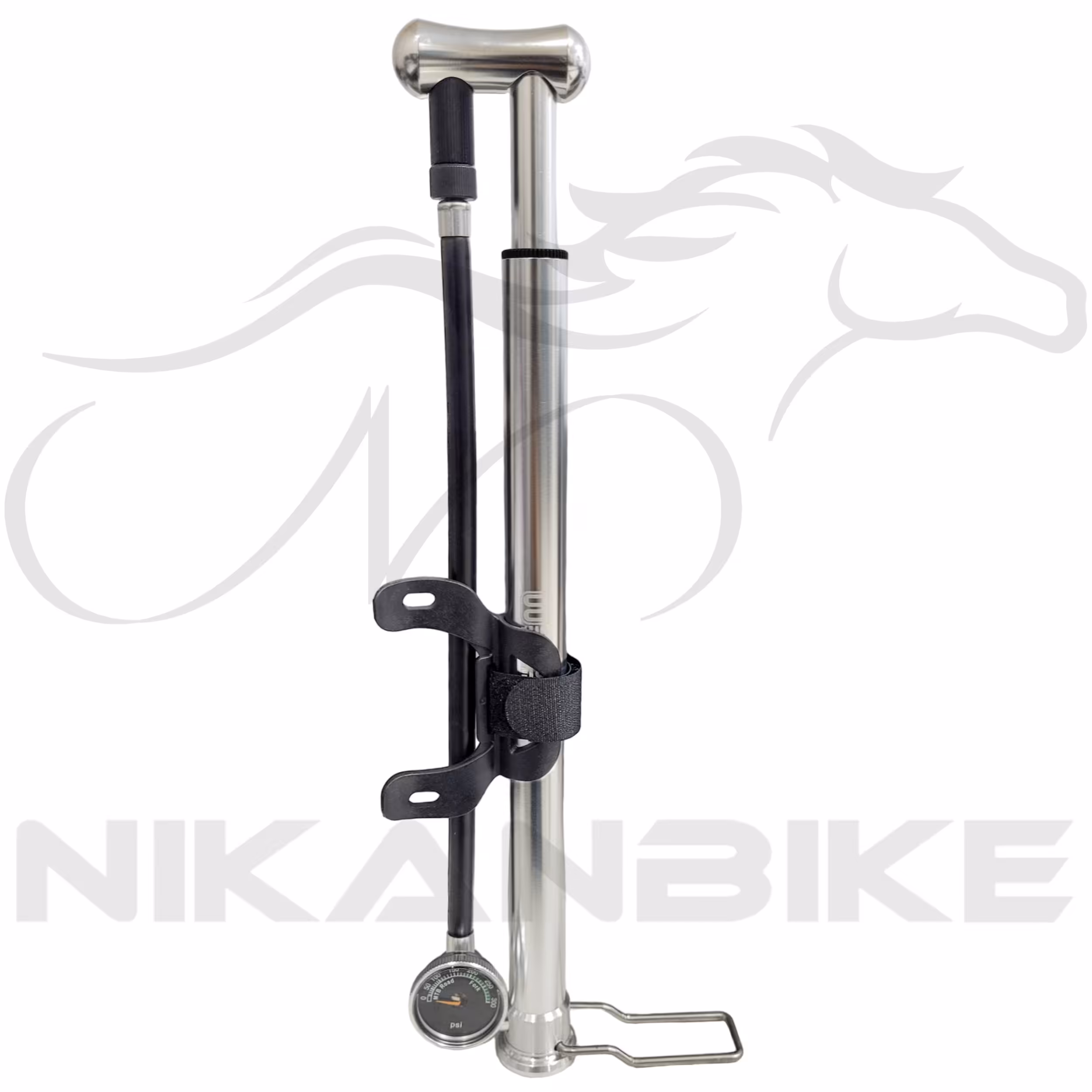 تلمبه بادی دوچرخه دبیلیو استاندارد مدل شلنگ دار W0082 کد 1221021