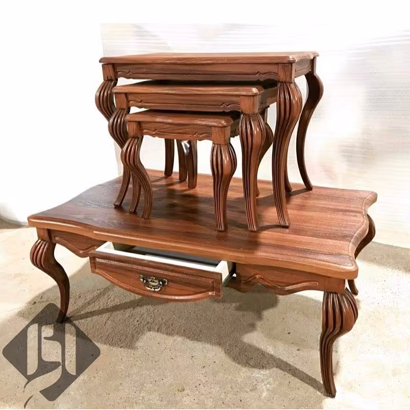 میز جلو مبلی و عسلی لیزری