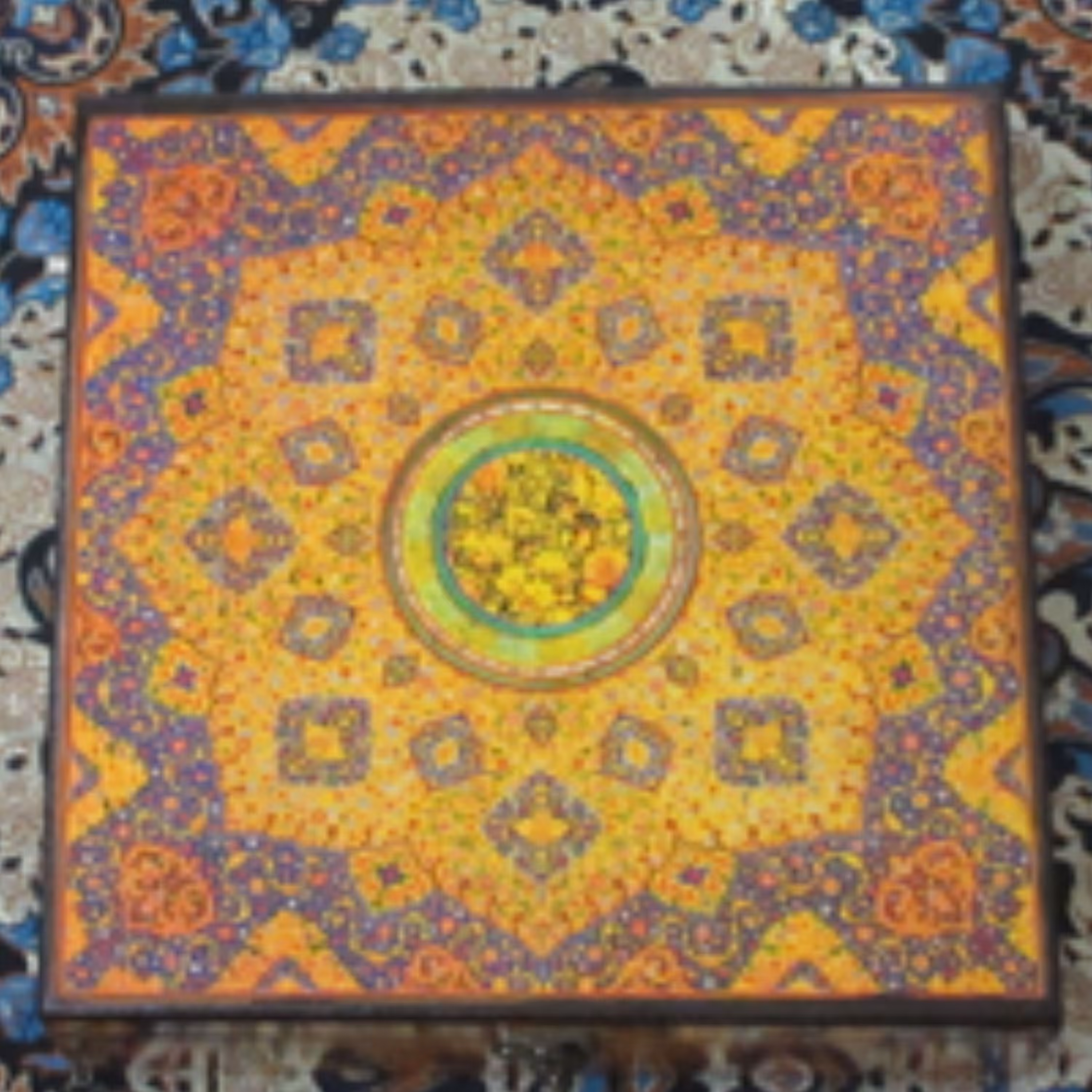 جعبه دمنوش سنتی ضد آب مربعی 20در20 طرح 1