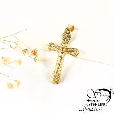 گردنبند صلیب عیسی مسیح برند استیل کد 8690