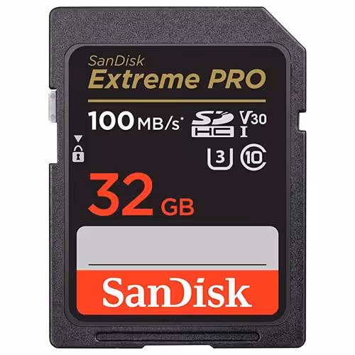 کارت حافظه سندیسک مدل SanDisk 32GB Extreme Pro 100MB/s SDHC UHS-I U3