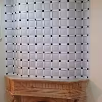 سنگ مصنوعی طرح حصیر مربعی ابعاد 15-15سانتیمتر قیمت به ازای یک متر مربع