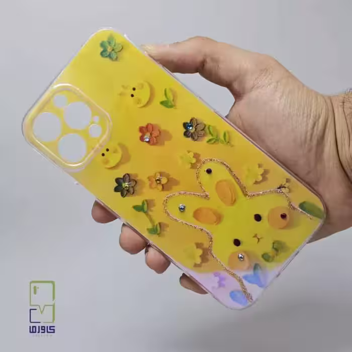 گارد دخترانه آیفون 15 پرو مکس| هولوگرامی خرگوش کوچولو Iphone 15 Pro Max