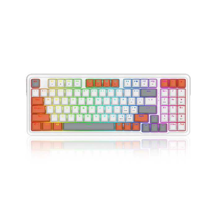 کیبورد گیمینگ با سیم ردراگون مدل Gloria K664WOG-RGB با سوئیچ مکانیکال قرمز